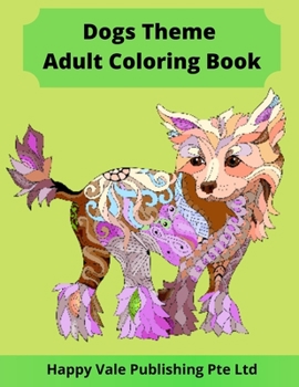 Paperback Dogs Theme Adult Coloring Book