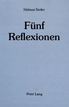 Hardcover Fuenf Reflexionen [German] Book