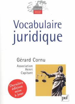 Paperback VOCABULAIRE JURIDIQUE (9ED): ASSOCIATION HENRI CAPITANT (QUADRIGE) [French] Book