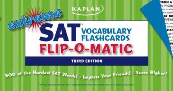 Paperback Extreme SAT Vocabulary Flashcards Flip-O-Matic Book