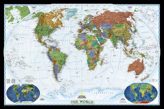 Map National Geographic World Wall Map - Decorator - Laminated (46 X 30.5 In) Book