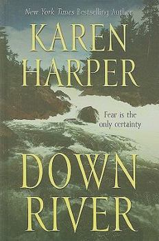 Hardcover Down River [Large Print] Book