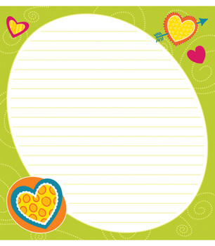 Hardcover Bright Hearts Notepad Book