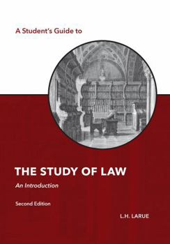 Paperback A Student's Guide to the Study of Law (The Student's Guide Series) Book