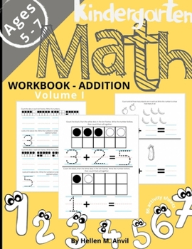 Paperback Kindergarten Math Addition Workbook Age 5-7 Book