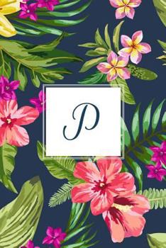 Paperback P: Tropical Floral, 150 Pages, 6" x 9" Book