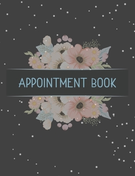 Appointment Book: Featuring daily weekly calendar with 15 minute hourly intervals (7am-9pm) for scheduling, Hair Stylists, Salons, and Nail Salons. (peach floral)