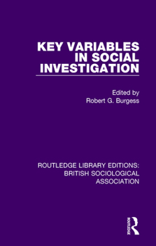 Paperback Key Variables in Social Investigation Book