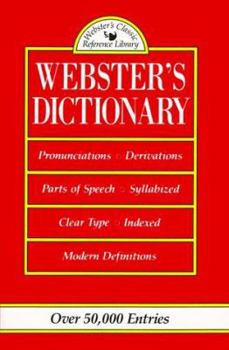 Paperback Webster's Dictionary Book