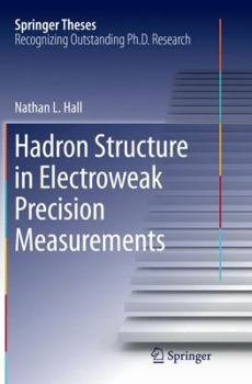Paperback Hadron Structure in Electroweak Precision Measurements Book
