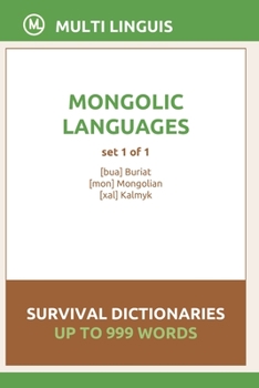 Paperback Mongolic Languages Survival Dictionaries (Set 1 of 1) Book
