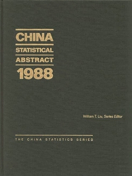 Hardcover China Statistical Abstract 1988 Book
