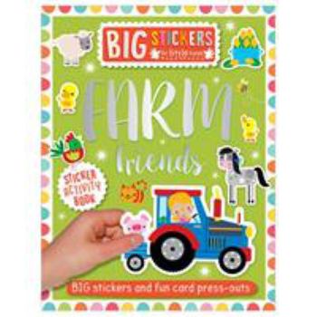 Paperback Big Stickers for Little Hands: Farm Friends Book