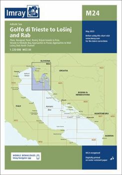 Map M24 Golfo di Trieste to Lošinj and Rab Book