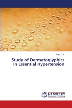 Paperback Study of Dermatoglyphics In Essential Hypertension Book