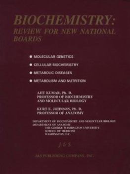 Paperback Biochemistry: Review for New National Boards Book