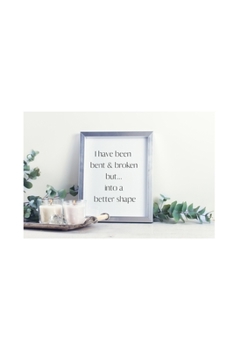 I have been bent & broken but... into a better shape: Positive Quote Notebook/Journal/Diary (6 x 9) 120 Lined pages