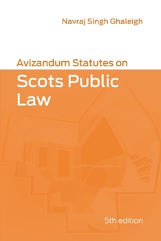 Paperback Av Stat Scots Public Law Book