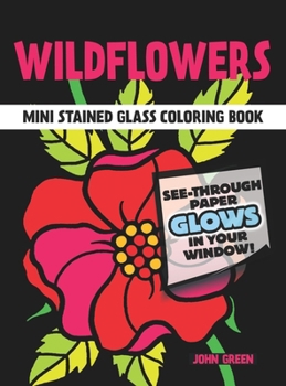 Paperback Little Wildflowers Stained Glass Coloring Book