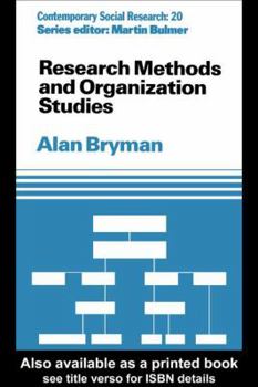 Hardcover Research Methods and Organization Studies Book