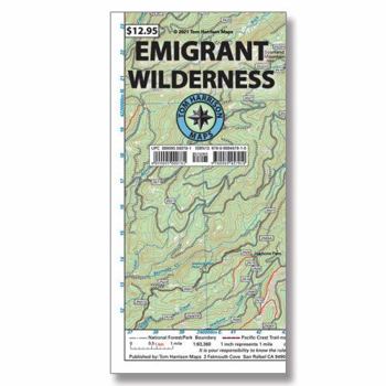 Emigrant Wilderness Map (2021)