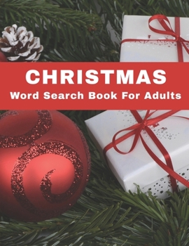 Paperback Christmas Word Search Book For Adults: Large Print Fun Holiday Spirit Puzzle Book With Solutions Book