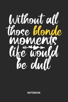 Notebook: Dotted Lined Natural Blonde Hair Themed Notebook (6x9 inches) ideal as a ash- or platinum-blonde hair colour Journal. Perfect as a Blonde ... and Girls. Great gift for Kids and Women.