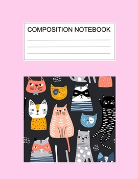 Composition notebook: Ruled (8.5 x 11 in), 110 Pages: Diary Book For Girl, Journal Notebook For Kids, Writing Journal Lined, Cute Pets (8.5 x 11 in), 110 Pages (cute composition pink)