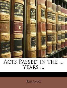 Paperback Acts Passed in the ... Years ... Book