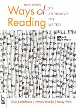 Paperback Ways of Reading: An Anthology for Writers Book