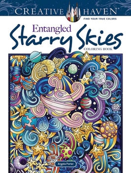 Paperback Creative Haven Entangled Starry Skies Coloring Book