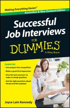 Paperback Successful Job Interviews For Dummies - Australia / NZ Book