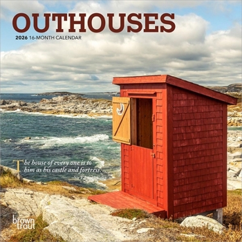 Mini-Disc Outhouses 2026 7 X 14 Inch (Hanging) Monthly Mini Wall Calendar Book