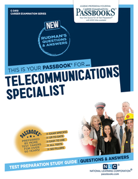 Paperback Telecommunications Specialist (C-3410): Passbooks Study Guide Volume 3410 Book