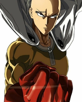 Notebook: One Punch Man Anime Soft Glossy Cover Graph Paper Pages Book 7.5 x 9.25 Inches 110 Pages