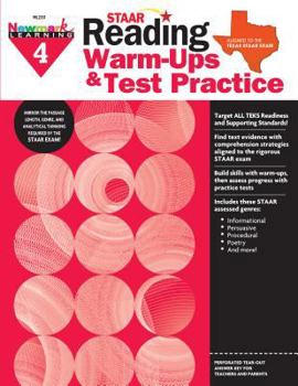 Paperback Staar: Reading Warm Ups and Test Practice G4 Workbook Book