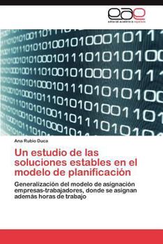 Paperback Un Estudio de Las Soluciones Estables En El Modelo de Planificacion [Spanish] Book