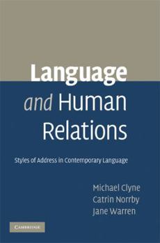 Hardcover Language and Human Relations Book