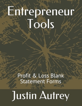 Paperback Entrepreneur Tools: Profit & Loss Statement Forms Book