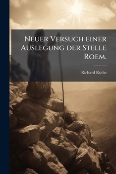 Paperback Neuer Versuch einer Auslegung der Stelle Roem. [German] Book