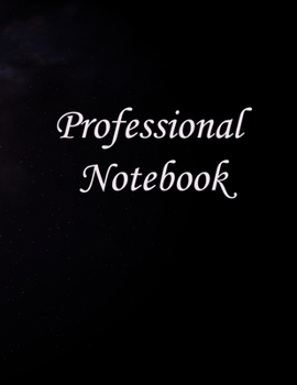 Paperback Professional Notebook: notebook organizer, 150 Pages, Large (8.5 x 11 inches). Book