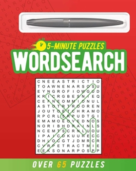 Paperback 5-Minute Wordsearch (Includes Ball-Point Pen): Over 65 Puzzles Book