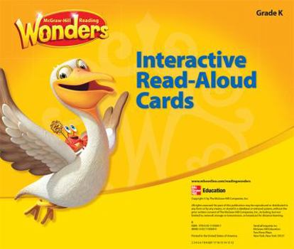Hardcover Reading Wonders Interactive Read-Aloud Cards Grade K Book