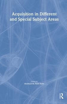 Paperback Acquisition in Different and Special Subject Areas Book