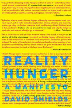 Hardcover Reality Hunger: A Manifesto Book