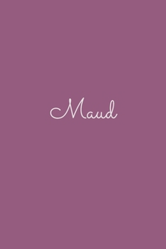 Maud: notebook with the name on the cover, elegant, discreet, official notebook for notes, dot grid notebook,