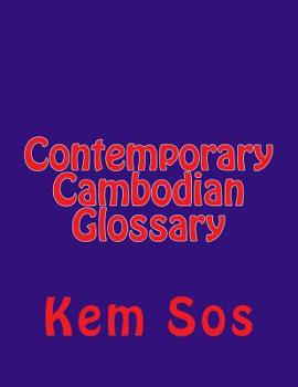 Paperback Contemporary Cambodian Glossary Book