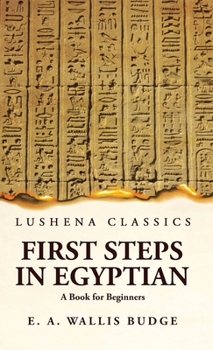 Hardcover First Steps in Egyptian A Book for Beginners Book
