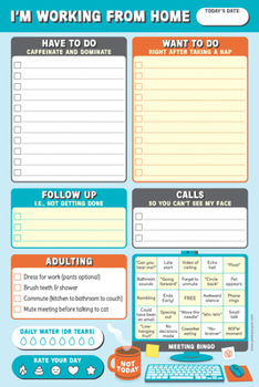 Note Pad I'm Working from Home Daily Planner Pad