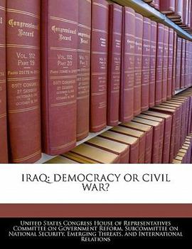 Paperback Iraq: Democracy or Civil War? Book